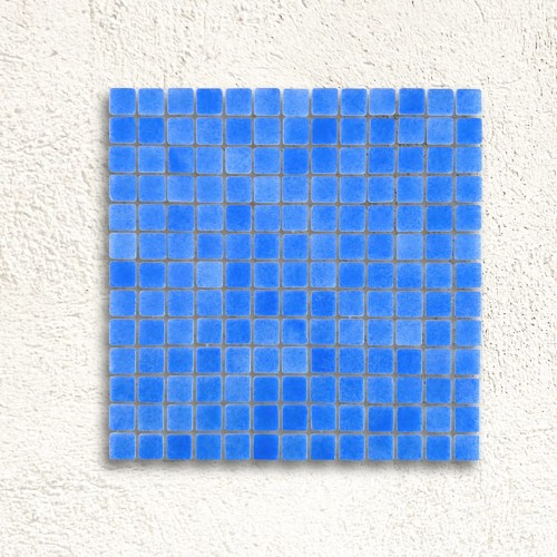 Niebla Foggy Mid Blue (PS53) Mosaic Gloss 25x25mm 33.3x33.3cm 