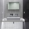 Shapes - Hexagon White (CM-2140) Mosaic Matt 23mm Hex 26x30cm 