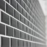 Shapes - Mini Metro Black - Bevel Brick (CG-4890) Mosaic Gloss 23x48mm 30x30cm 