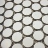 Shapes - Round White (CM-3140) Mosaic Matt 19mm Ø 31x29cm 
