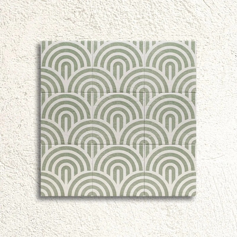 Tahoe Decor Three - Green Matt 20x20cm (box of 25)