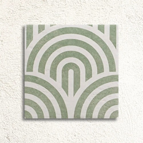 Tahoe Decor Three - Green Matt 20x20cm (box of 25)