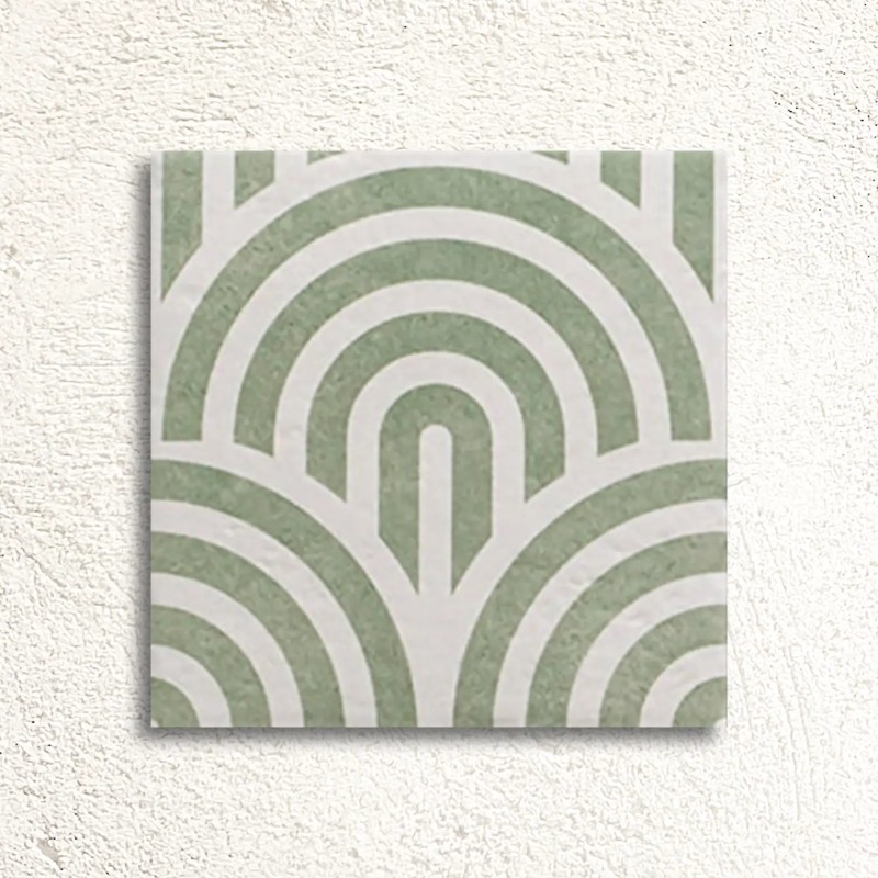 Tahoe Decor Three - Green Matt 20x20cm (box of 25)