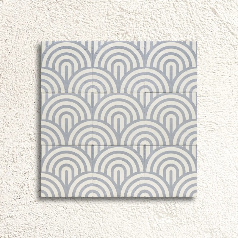 Tahoe Decor Three - Blue Matt 20x20cm (box of 25)
