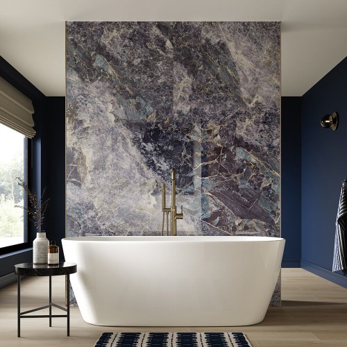 Aqua Wall Blue Moon Gloss SPC Wall Panel 95x240cm (box of 2)
