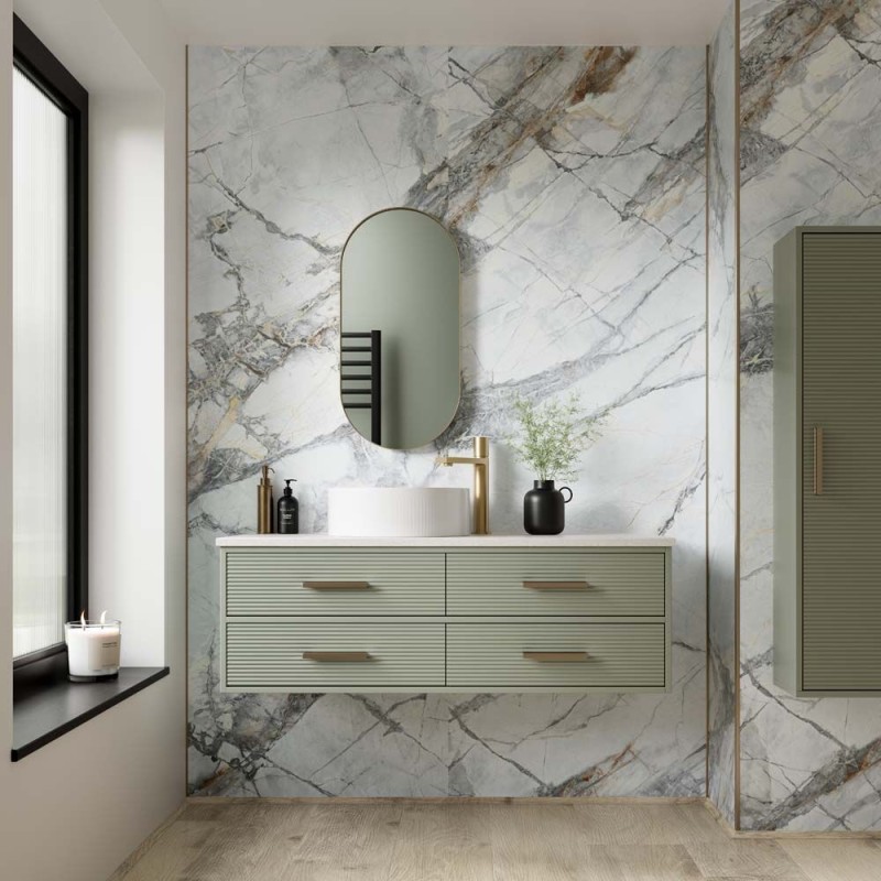 Aqua Wall Fuji Matt SPC Wall Panel 95x240cm (box of 2)
