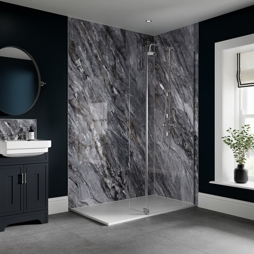 Aqua Wall Monsoon Gloss SPC Wall Panel 95x240cm (box of 2)