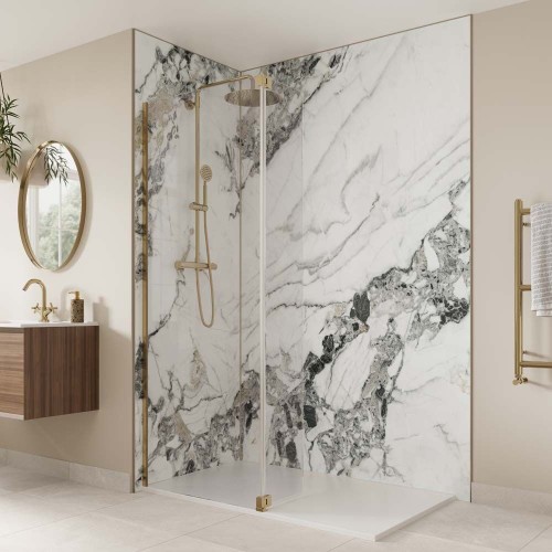 Aqua Wall Olympus Matt SPC Wall Panel 95x240cm (pack of 2)