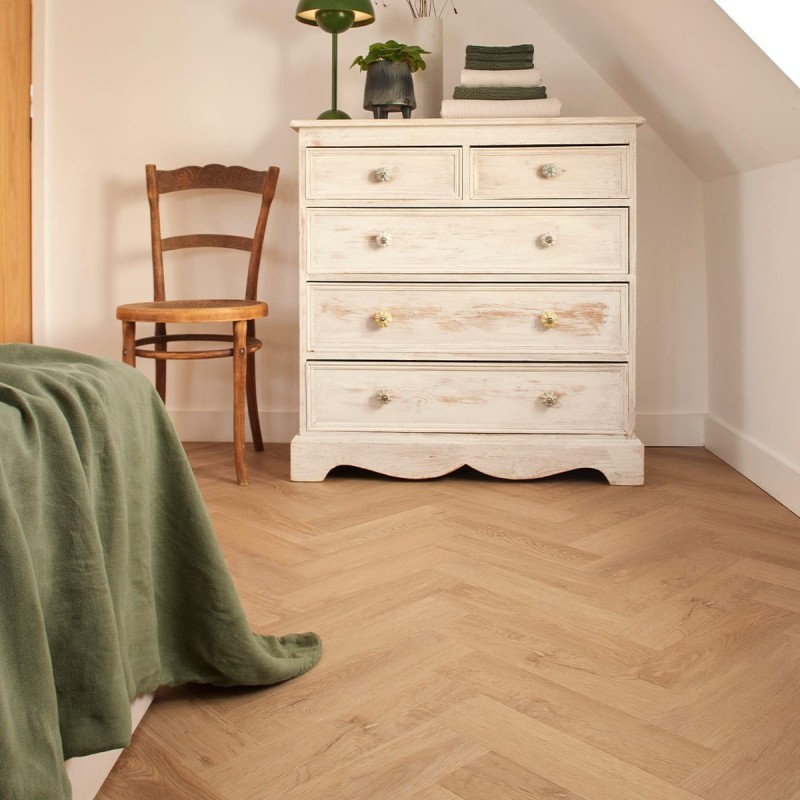 Emblem Herringbone Cairngorm LVT 10x40cm (box of 50)