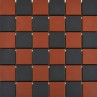 Era Red & Black Chequer Mosaic 29.1x29.1cm