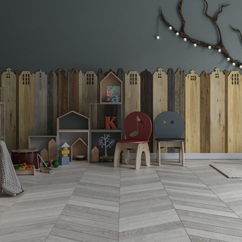 Ancona Chevron Grey 8x40cm (box of 30)