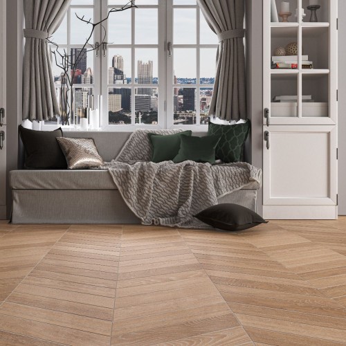 Ancona Chevron Nature 8x40cm (box of 30)