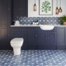 Vincent Navy Blue Patterned Vitrified 33.5x33.5cm (box of 13)