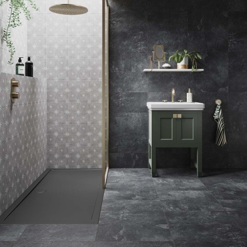 Vincent Grey Patterned Vitrified 33.5x33.5cm (box of 13)