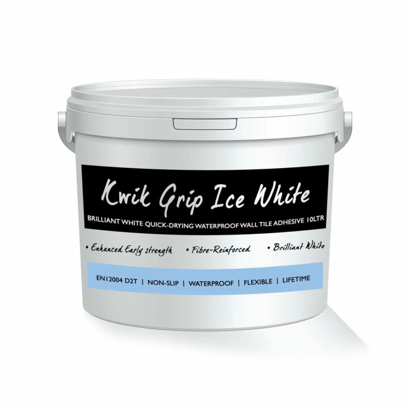 TileTight Kwik Grip Ice White Ready Mixed Kwik Grip Adhesive 15kg (10L tub)