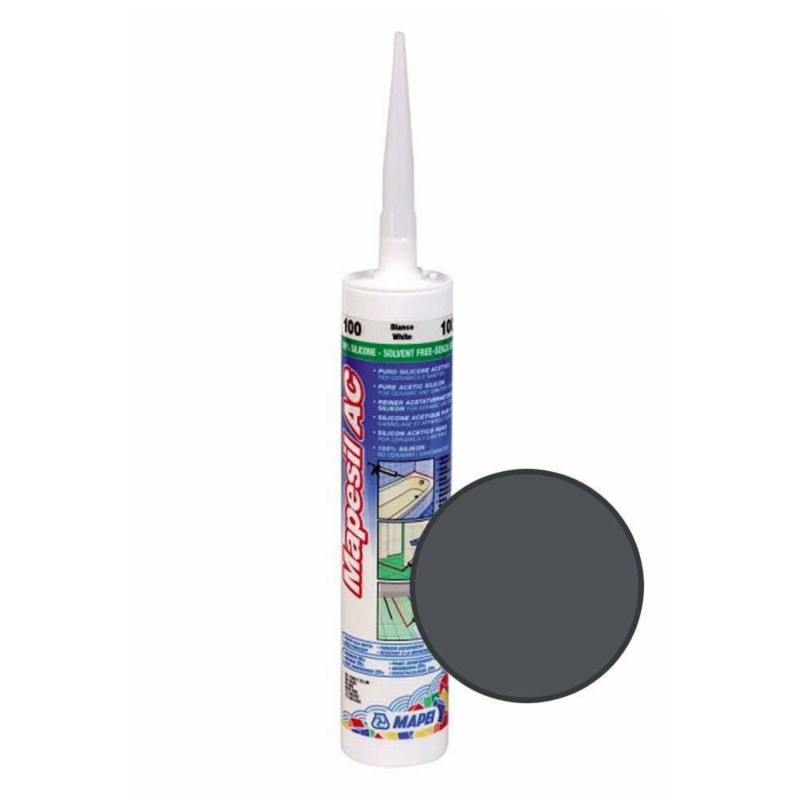 Mapei Mapesil AC 114 Anthracite Silicone (310ml tube)