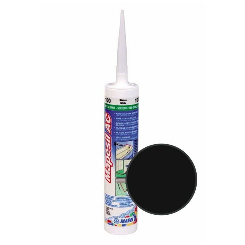 Mapei Mapesil AC 120 Black Silicone (310ml tube)