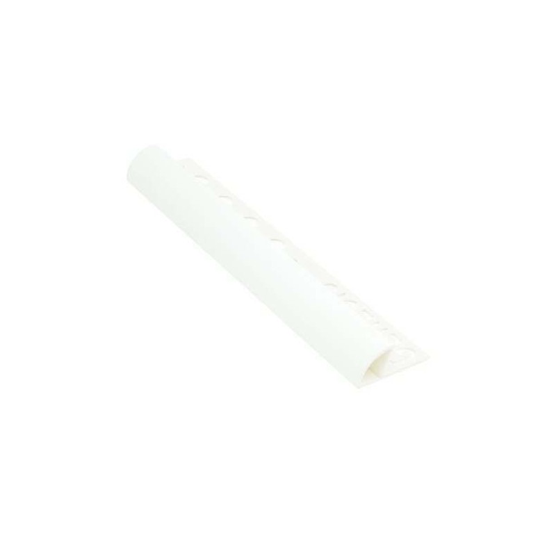 Genesis PVC Round Edge Trim 8mm White 2.5m (pack of 5)