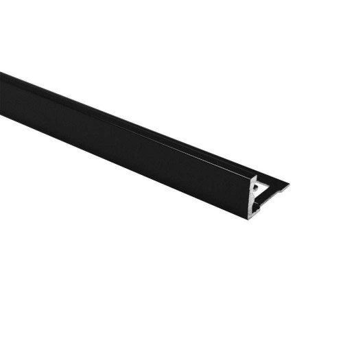 Genesis Aluminium Straight Edge Trim 10mm Black 2.5m (pack of 5)