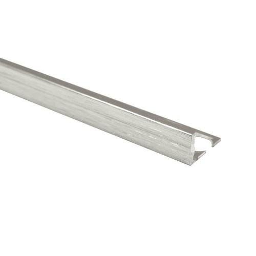 Genesis Aluminium Straight Edge Trim 10mm Brushed Effect 2.5m (pack of 5)