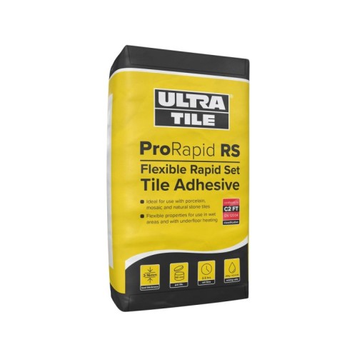 UltraTile ProRapid RS - Flexible Rapid Set Tile Adhesive C2FT - Grey (20kg bag)
