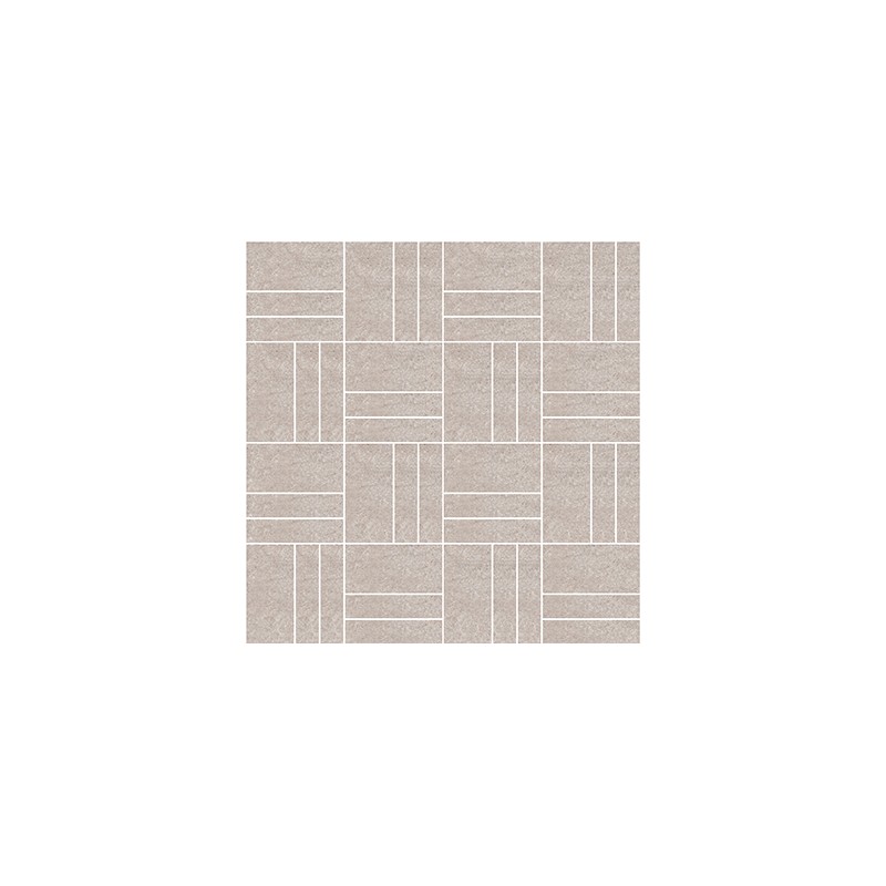 City Stone Clay Matt 30x30cm Linear Mosaic