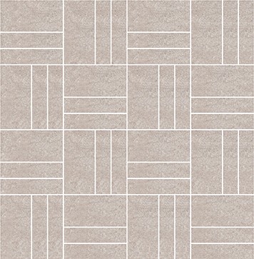 City Stone Clay Matt 30x30cm Linear Mosaic: Greys Matt Porcelain Mosaic Wall and Floor