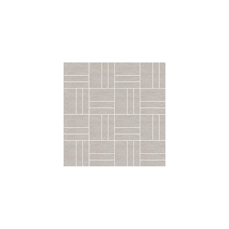 City Stone Grey Matt 30x30cm Linear Mosaic