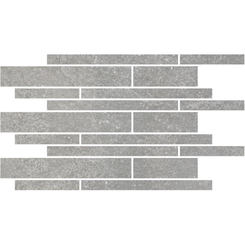 Fashion Stone Light Grey Lappato 30x60cm Thin Muretto Mosaic