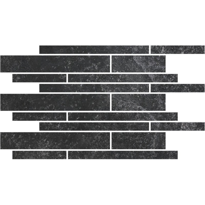 Fashion Stone Black Matt 30x60cm Thin Muretto Mosaic