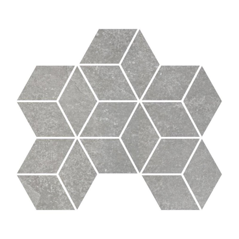 Fashion Stone Light Grey Lappato 25.5x29.5cm Rhomboid Mosaic