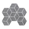 Fashion Stone Grey Matt 25.5x29.5cm Rhomboid Mosaic