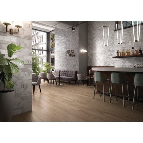 Line Wood Brown Matt 19.5x120cm (box of 5)