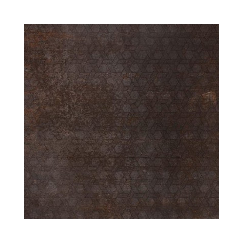 Evoque Metal Brown Lapatto 60x60cm Decor (box of 4)