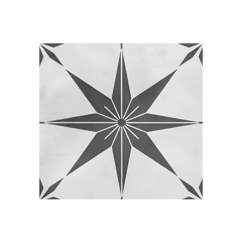 Symphony Grey Matt 20x20cm Star 2 (box of 14)