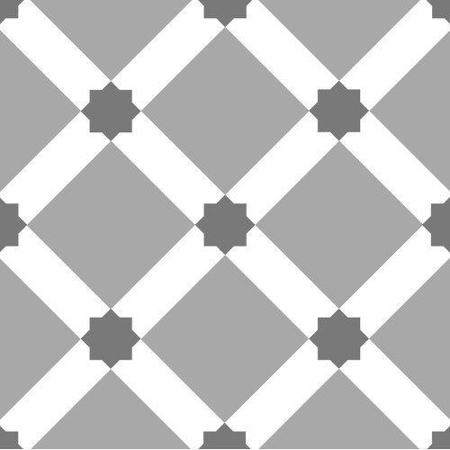 Symphony Grey Matt 20x20cm Ornamental 1 (box of 14)