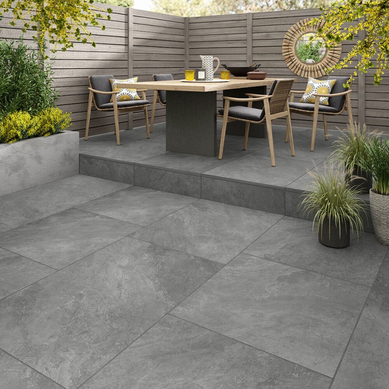 Rainton Light Grey 60x60cm 20mm Outdoors (box of 2)