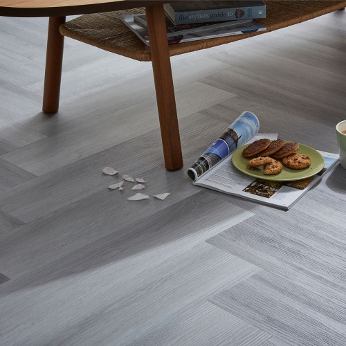 EnviroClick Silver Oak Herringbone SPC 15x65cm (box of 20)