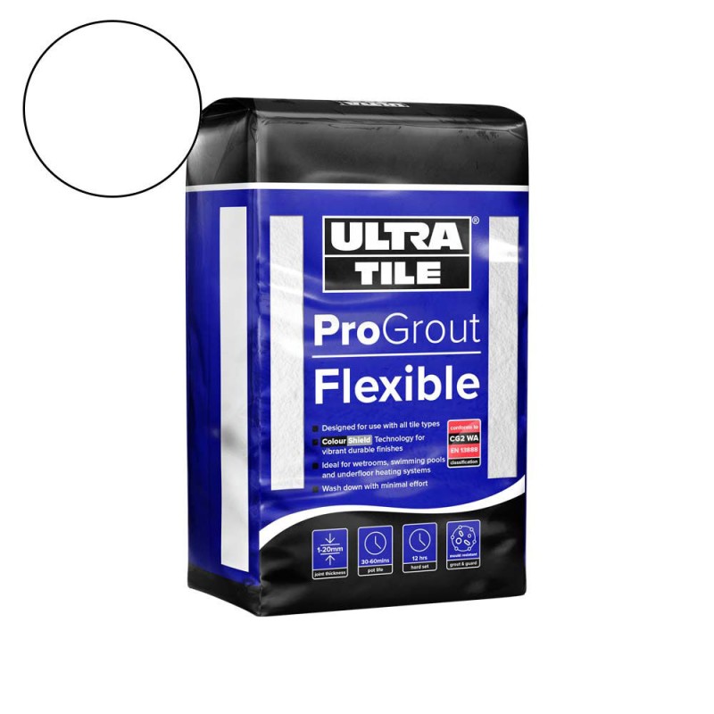 UltraTile ProGrout Flexible White (10kg bag)