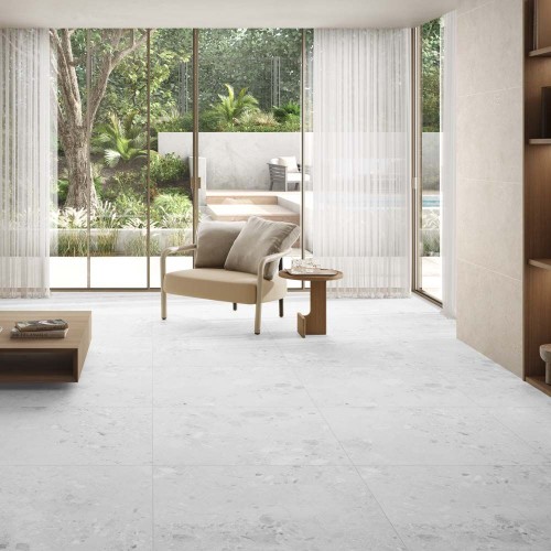 Amaya Terrazzo White Matt 90x90cm (box of 2)