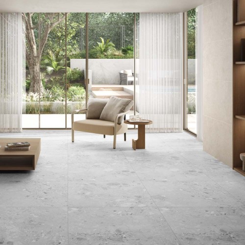 Amaya Terrazzo Grey Matt 90x90cm (box of 2)