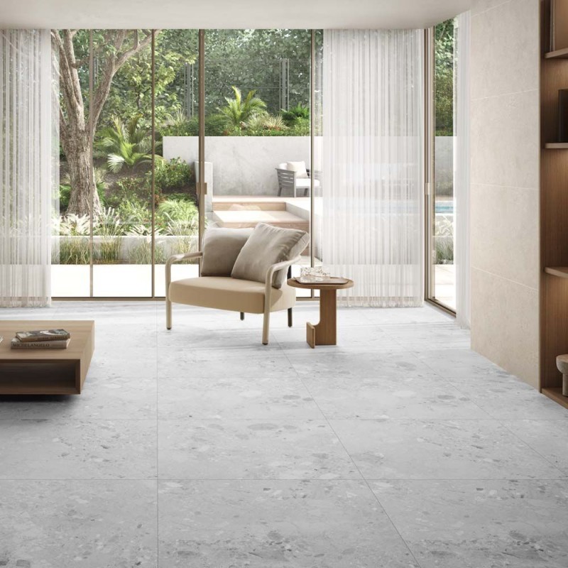 Amaya Terrazzo Grey Matt 90x90cm (box of 2)
