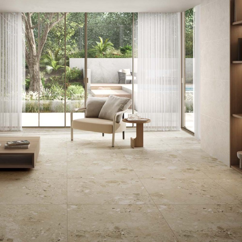 Amaya Terrazzo Beige Matt 90x90cm (box of 2)