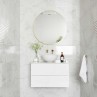 Riva White Gloss Decor 30x60cm (box of 9)