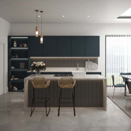 Misty Grey Acoustic Wall Panel 60x240cm (per panel)