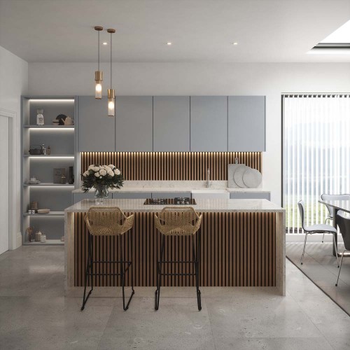 Smoked Oak Acoustic Wall Panel 60x240cm (per panel)